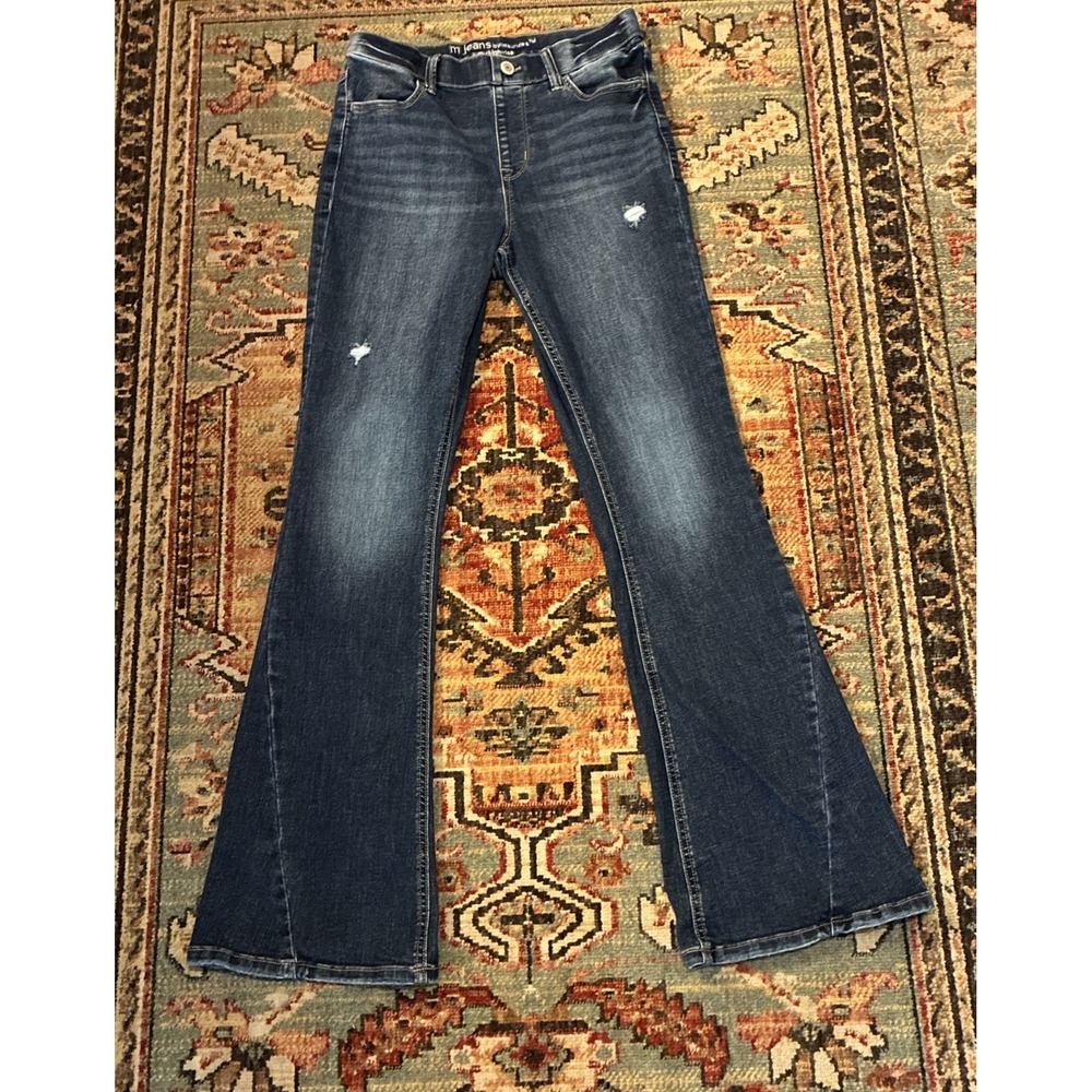 m jeans by Maurice's Super High Rise Flared/Bell No Zip Size M Long Hippie Boho